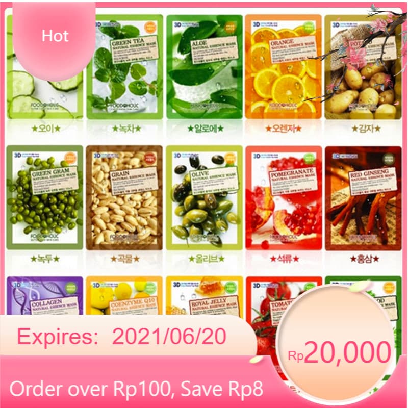 Combo 10 Miếng Mặt nạ 3D FoodaHolic Essence Mask