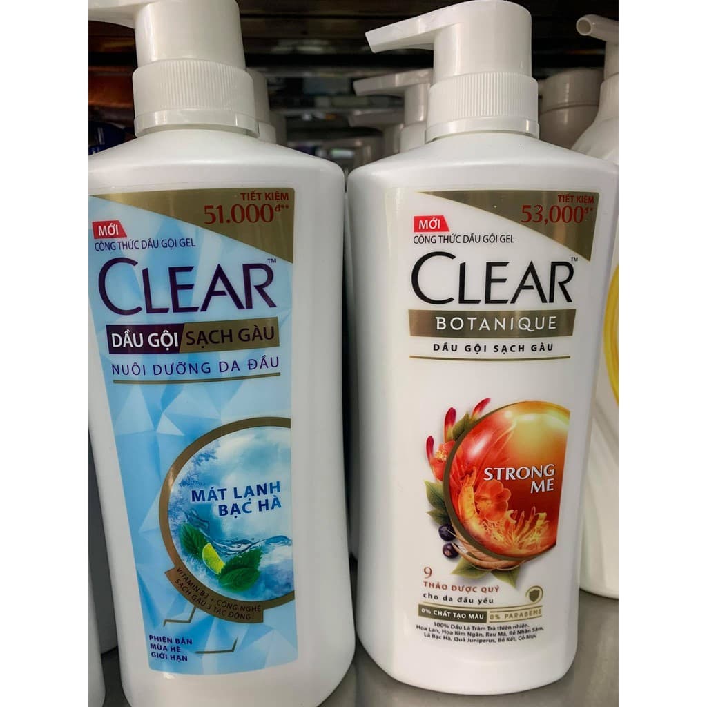 Dầu gội sạch gàu CLEAR Botanique 3 hạt siêu dưỡng 630g