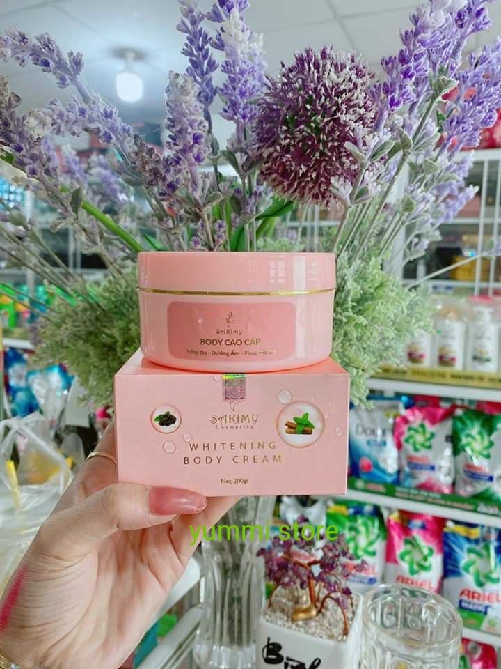 Kem dưỡng trắng da body SAKIMY tặng 1 serum kích trắng Sakimy (Chính hãng)