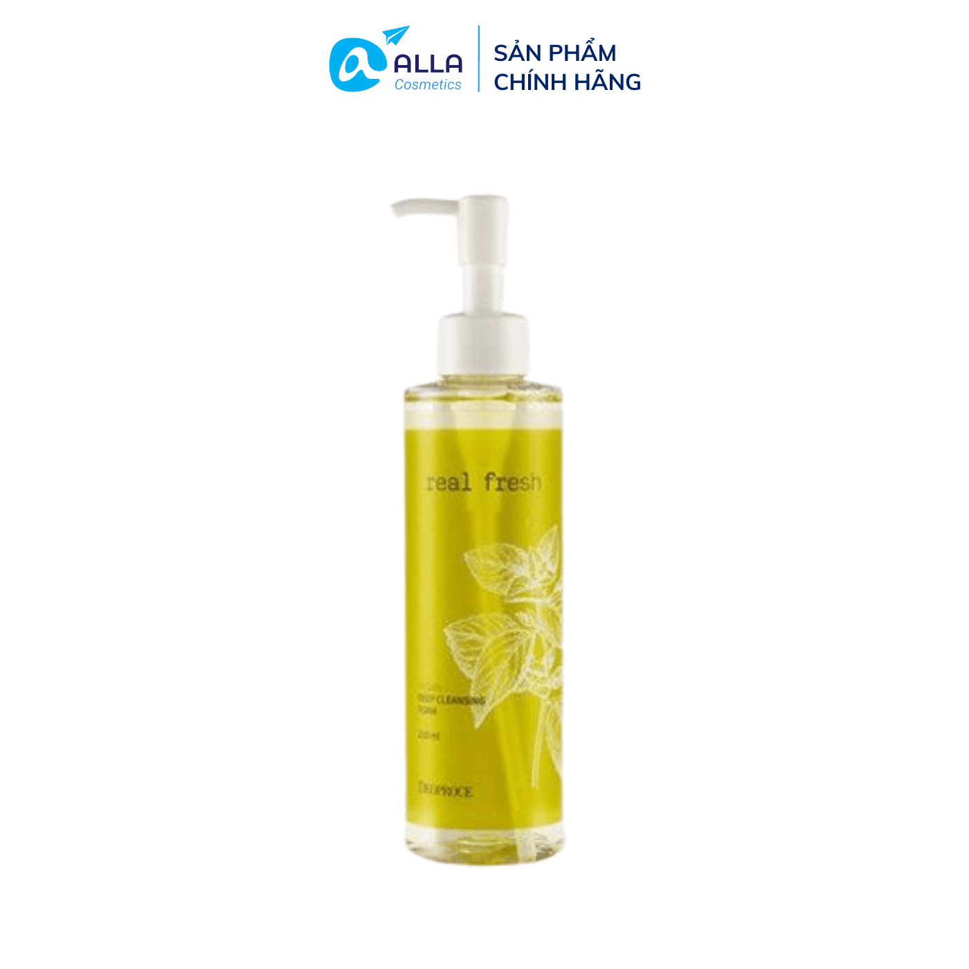[HCM]Gel Rửa Mặt Thảo Mộc Tư Nhiên Thích Hợp Với Làn Da Nhạy Cảm DEOPROCE Real Fresh Vegan Deep Cleansing Foam 210ml