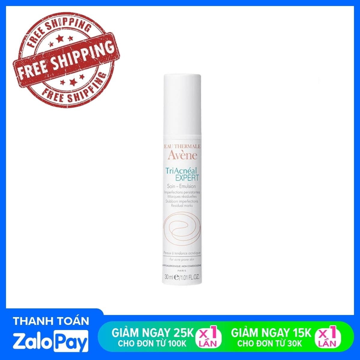 [HCM]Sữa Dưỡng Da Giảm Mụn Chuyên Biệt Avene TriAcneal EXPERT Emulsion 30ml