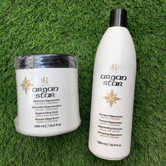 COMBO Dầu gội Hấp Dưỡng Ẩm Mềm Mượt RR ARGAN STAR 1000ml X2