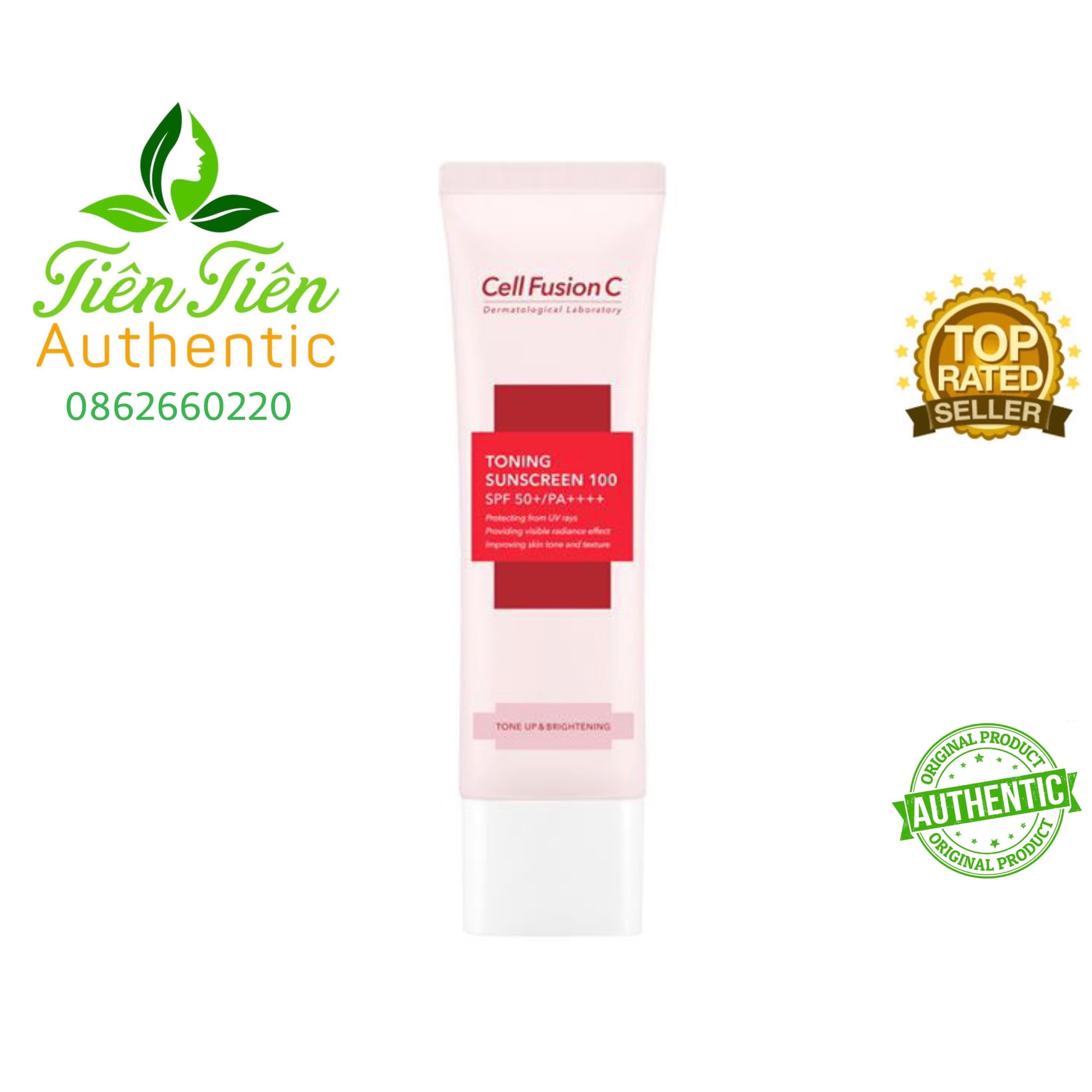 Kem chống nắng Cell Fusion C Toning Suncreen 50ml (hồng)