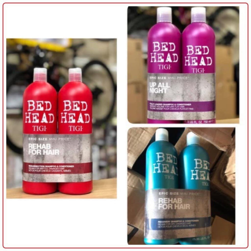BỘ DẦU GỘI TIGI PHỤC HỒI CHUYÊN SÂU Bed Head Rehab For Hair 750ml MÀU TÍM Frorence86 Store