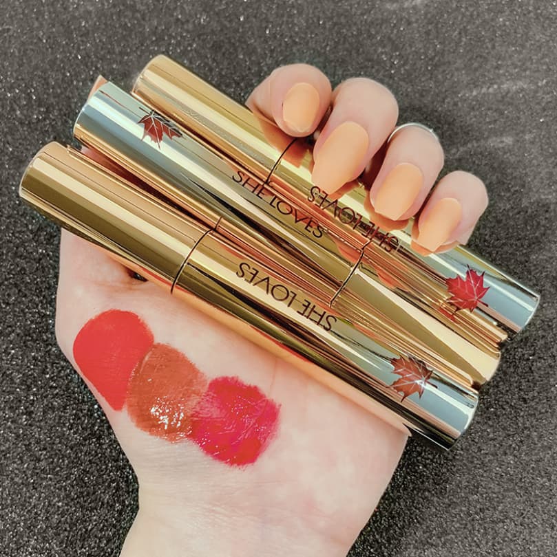 Son kem tông màu trẻ trung Sheloves Gold Fog Lip Glaze 6ml