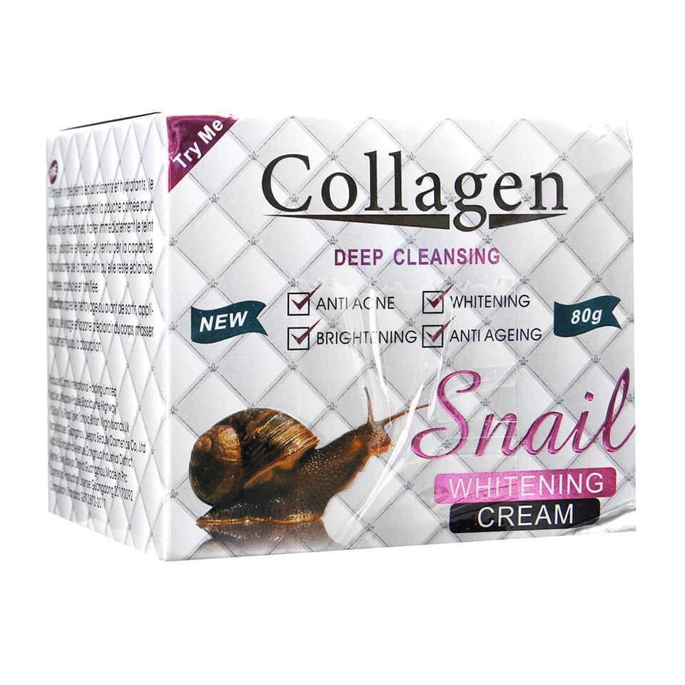 Kem dưỡng da Collagen Snail Deep Cleansing Whitening Thái Lan 80gr