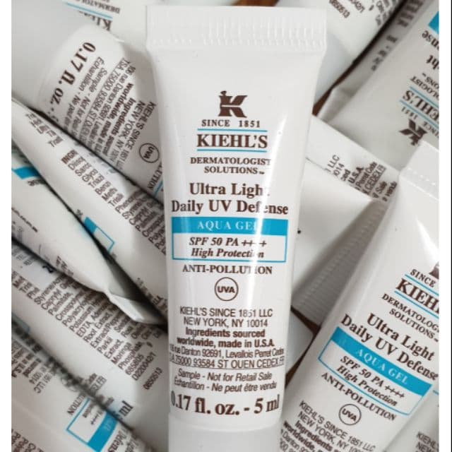[KIEHLS] Kem Chống Nắng Kiehls Ultra Light Daily UV Defense Aqua Gel SPF 50 PA+++ cho da dầu - 5 ML