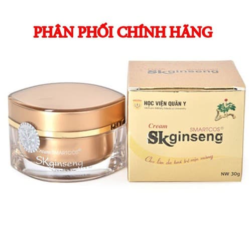 [ CHÍNH HÃNG- CHẤT LƯỢNG] COMBO 2 Lọ Kem SMARTCOS SK Ginseng dưỡng da trị nám tàn nhang của Học Viện Quân Y ( Lọ) 30 gram