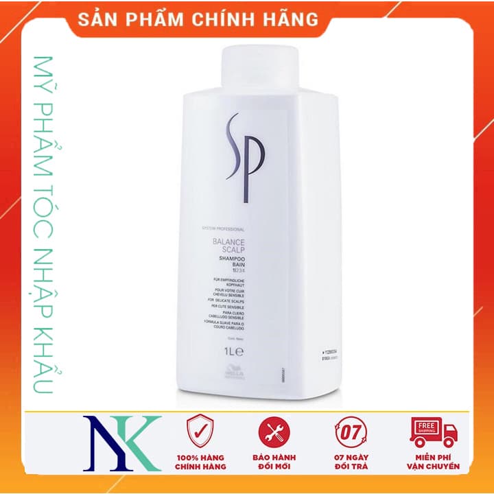 [HCM]Dầu Gội Sp Wella Chống Rụng & Cân Bằng Độ Ẩm Da Đầu 1000Ml