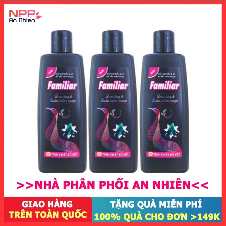 Combo 3 Dầu Gội Dưỡng Tóc Tinh Chất Bồ Kết chai 250ml- NPP AN NHIÊN