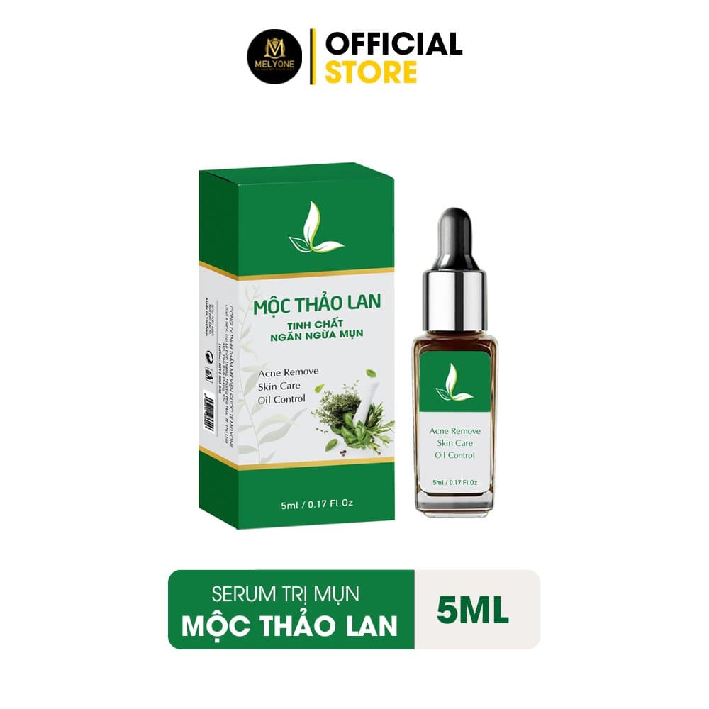 Serum Ngừa Mụn MỘC THẢO LAN Cực Hiệu Quả Với Các Loại Mụn Làm Đầy Sẹo Rỗ Se Khít Lỗ Chân Lông - Mỹ Phẩm Cao Cấp MELYONE