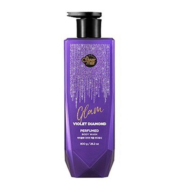 Sữa tắm nước hoa hương hoa và gỗ Showermate Glam Violet Diamond Hàn Quốc 800ml