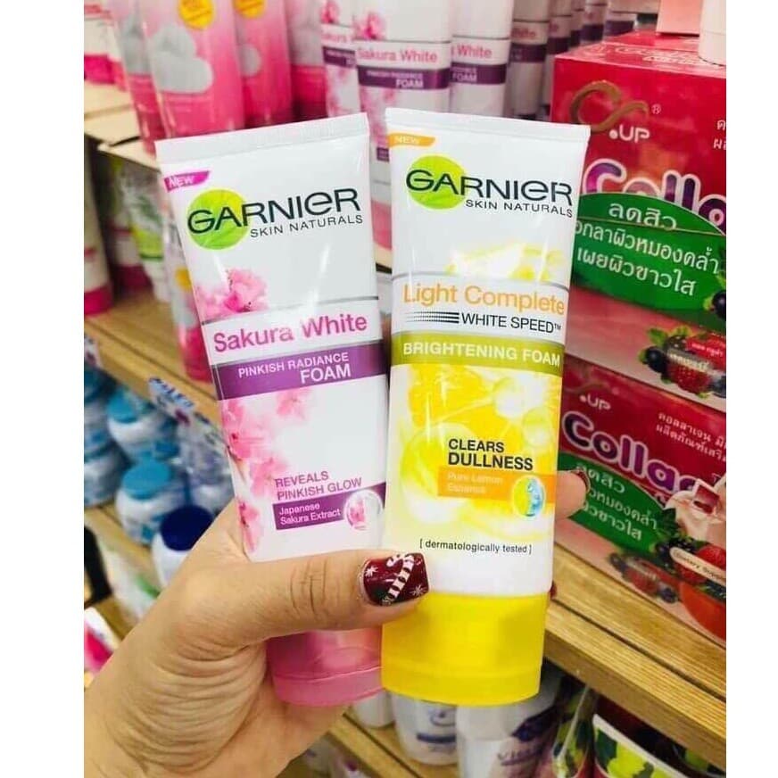 [HCM]Sữa Rửa Mặt GARNIER Thái Lan 100ml Giúp Sạch Mụn Sáng Da