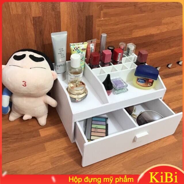 [HCM]Kệ đựng mỹ phẩm 1 ngăn 25cm - khay đựng son - kệ đựng đồ trang điểm