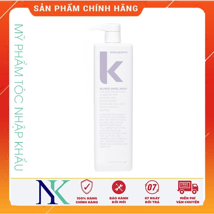 [HCM]Dầu Gội Khử Vàng Kevin.Muphy Blonde Angel Wash 1000Ml