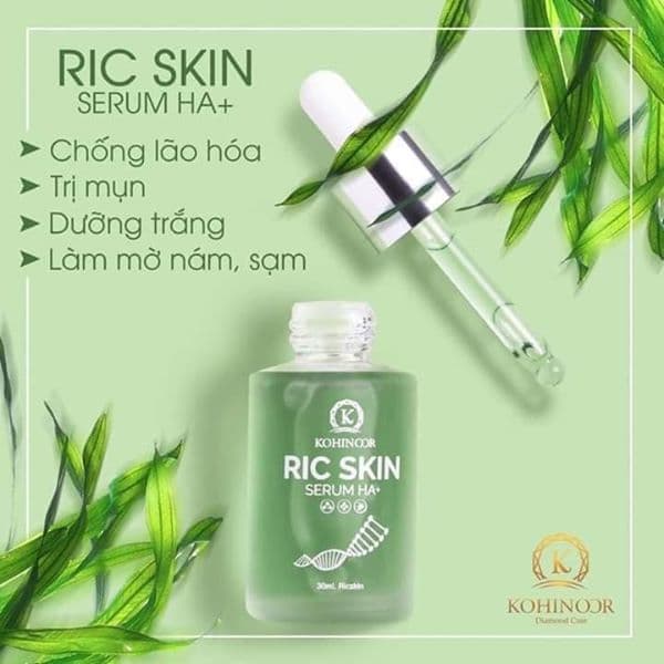 Serum Ric Skin HA+ (30ml) KOHINOOR STAR- Chống Lão Hóa Da Mờ Thâm Nám Giảm Mụn