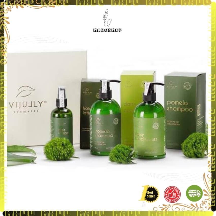 ComBo 3in1 Bộ Dầu Gội Bưởi Kem Xả Dừa Hoa Cúc và Tinh Dầu Bưởi Cao Cấp VIJULLY Cosmectic
