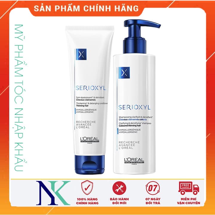 [HCM]Dầu Gội Xã Serioxyl Fuller Loreal Cho Mái Tóc Dày Hơn Ngay Lập Tức 250Ml