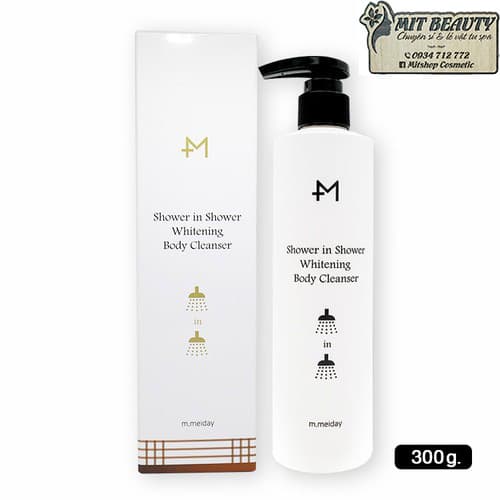 [HCM][Nắp đen] Sữa Tắm Trắng M.Meiday Shower In Shower Whitening Body Cleanser