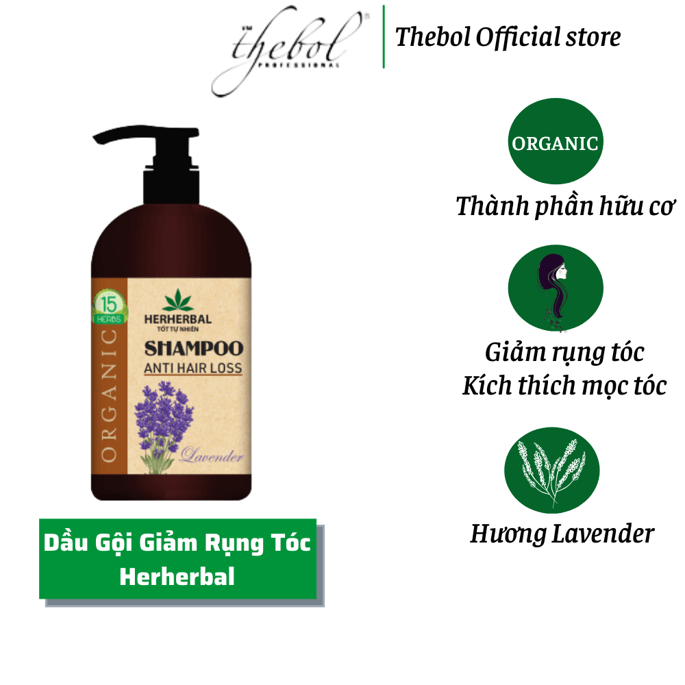 [HCM]Dầu gội dược liệu giảm rụng Alpha Herherbal Tinh dầu Oải Hương 336g