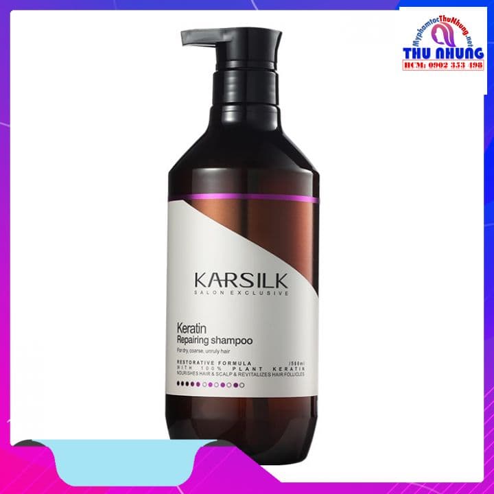[HCM]Dầu gội Keratin Karsilk Repairing phục hồi 800ml