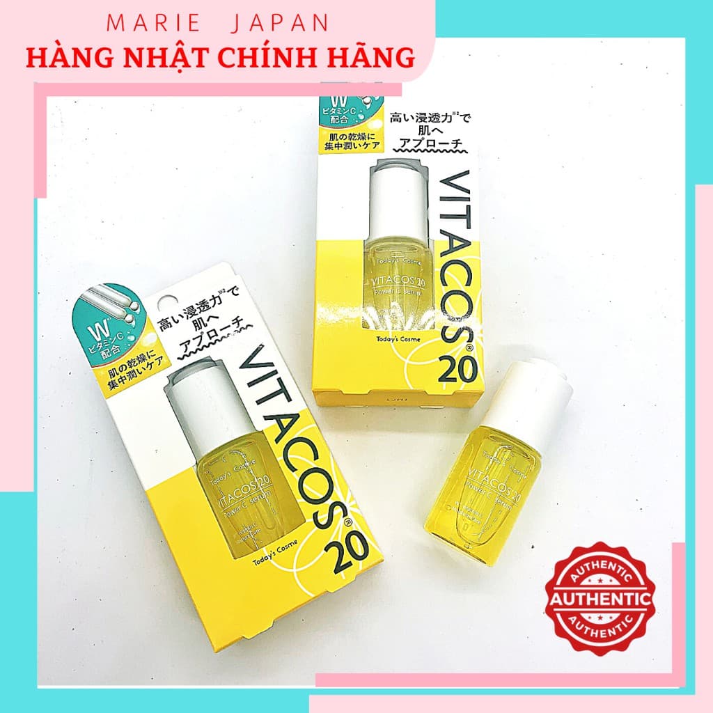 [HCM]Serum Dưỡng Trắng Da Vitacos Power C Nhật Bản 20ml