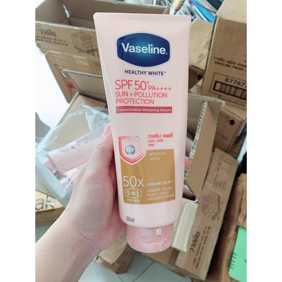 SỮA DƯỠNG THỂ Dưỡng ẩm trắng da Vaseline 50x SPF 50+ Thái Lan Frorence86 Store