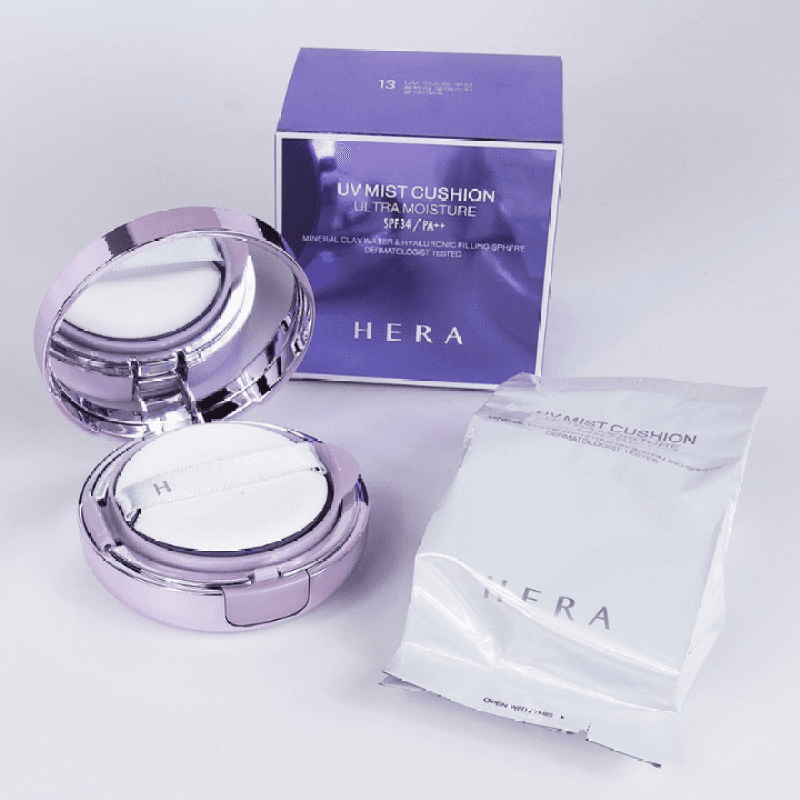 Phấn Nước Chống Nắng Kiềm Dầu Hàn Quốc Hera UV Mist Cushion Cover SPF50+ PA+++ 15gx2