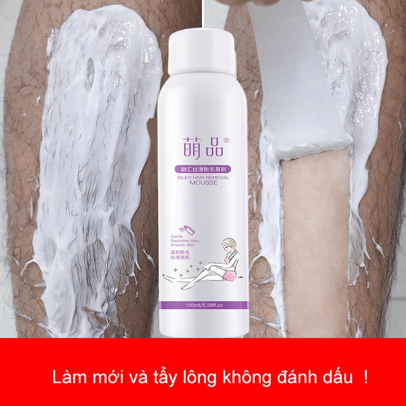 Xịt tẩy lông vĩnh viễn 150ml xịt tẩy lông chân và cánh tay xịt dưỡng phục hồi kem dưỡng cho nam và nữ