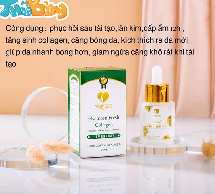 [HCM]SERUM DƯỠNG TRẮNG DA PHỤC HỒI HYALURON FRESH COLLAGEN YODY WHITE PHƯƠNG ANH