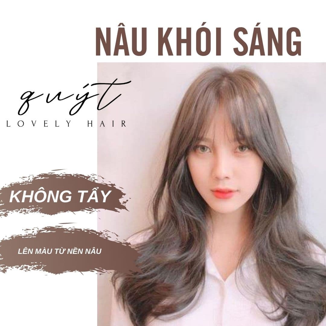 [HCM]THUỐC NHUỘM TÓC NÂU KHÓI SÁNG+TẶNG KÈM OXY