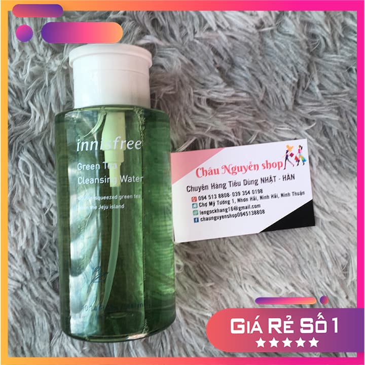 [Mẫu 2019] Nước Tẩy Trang Trà Xanh Hàn Quốc – Innisfree Green Tea Cleansing Water
