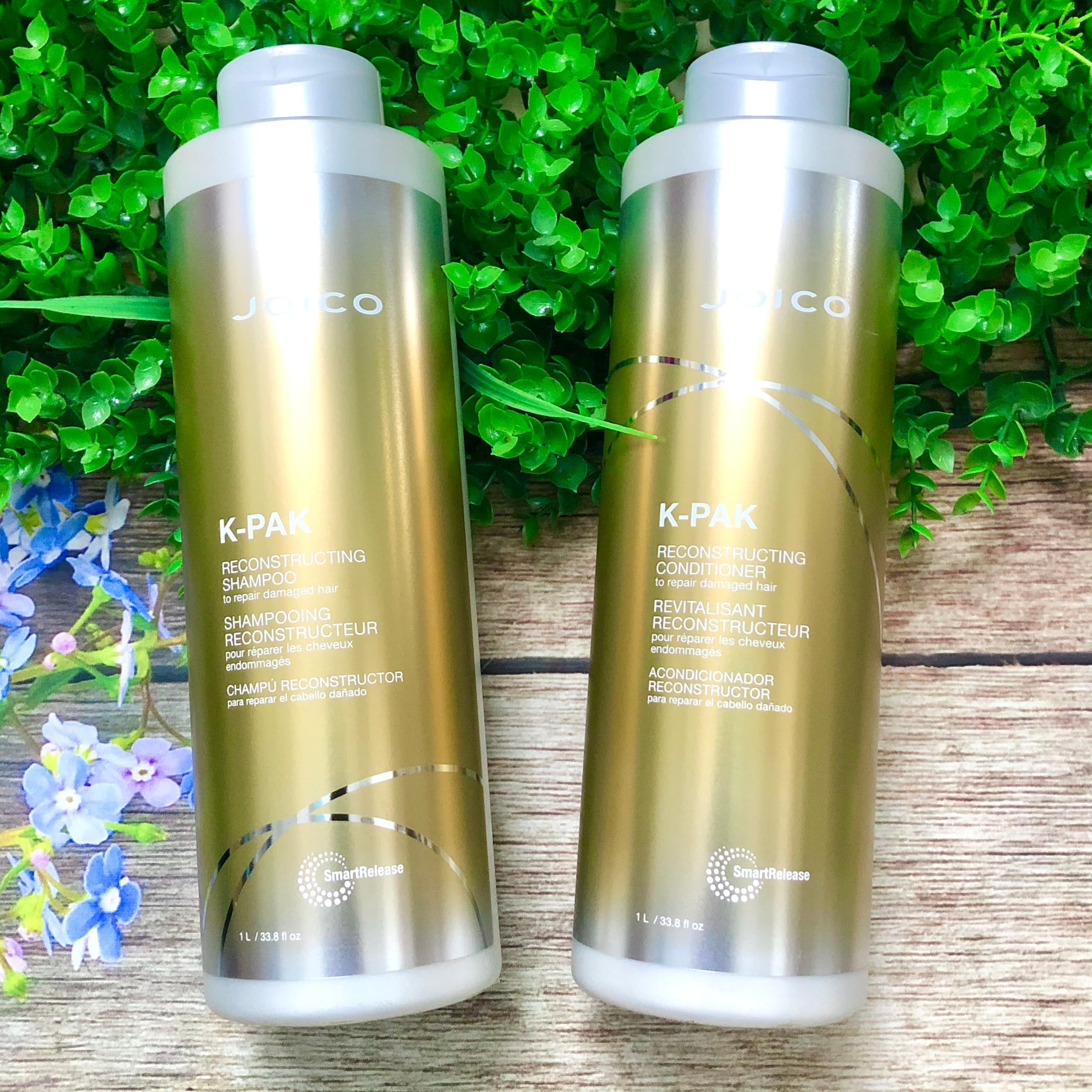 [HCM]Dầu gội xả K-Pak Joico dành cho tóc khô xơ chẻ ngọn 1000mlx2
