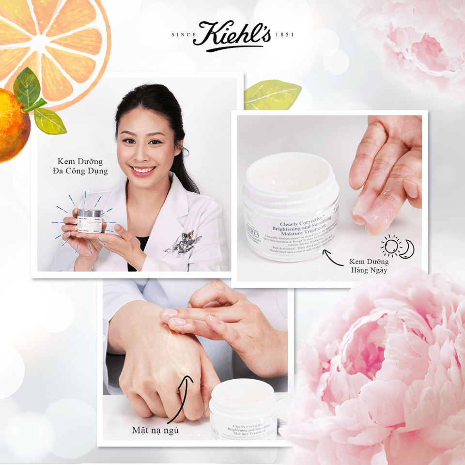 [HCM][Mini size 7ml] Kiehls - Kem dưỡng Kiehls Clearly Corrective Brightening and Smoothing Treatment