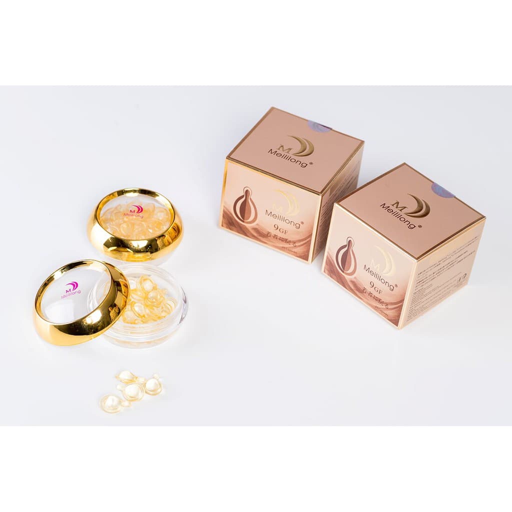 Viên 9GF trắng da tái tạo làn da mới - da yếu - mỏng da - mẫn đỏ Meililong (dạng serum) nhập khẩu Đài Loan