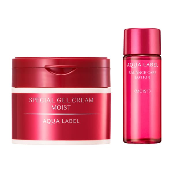 Bộ Kem dưỡng da chống lão hóa Shiseido Aqualabel Special Gel Cream 90g + Nước hoa hồng 18ml
