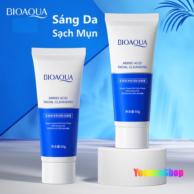 [HCM]Sữa rửa mặt cấp nước BIOAQUA Dưỡng ẩm nhẹ nhàng Làm sạch da mặt và Mụn đầu đen
