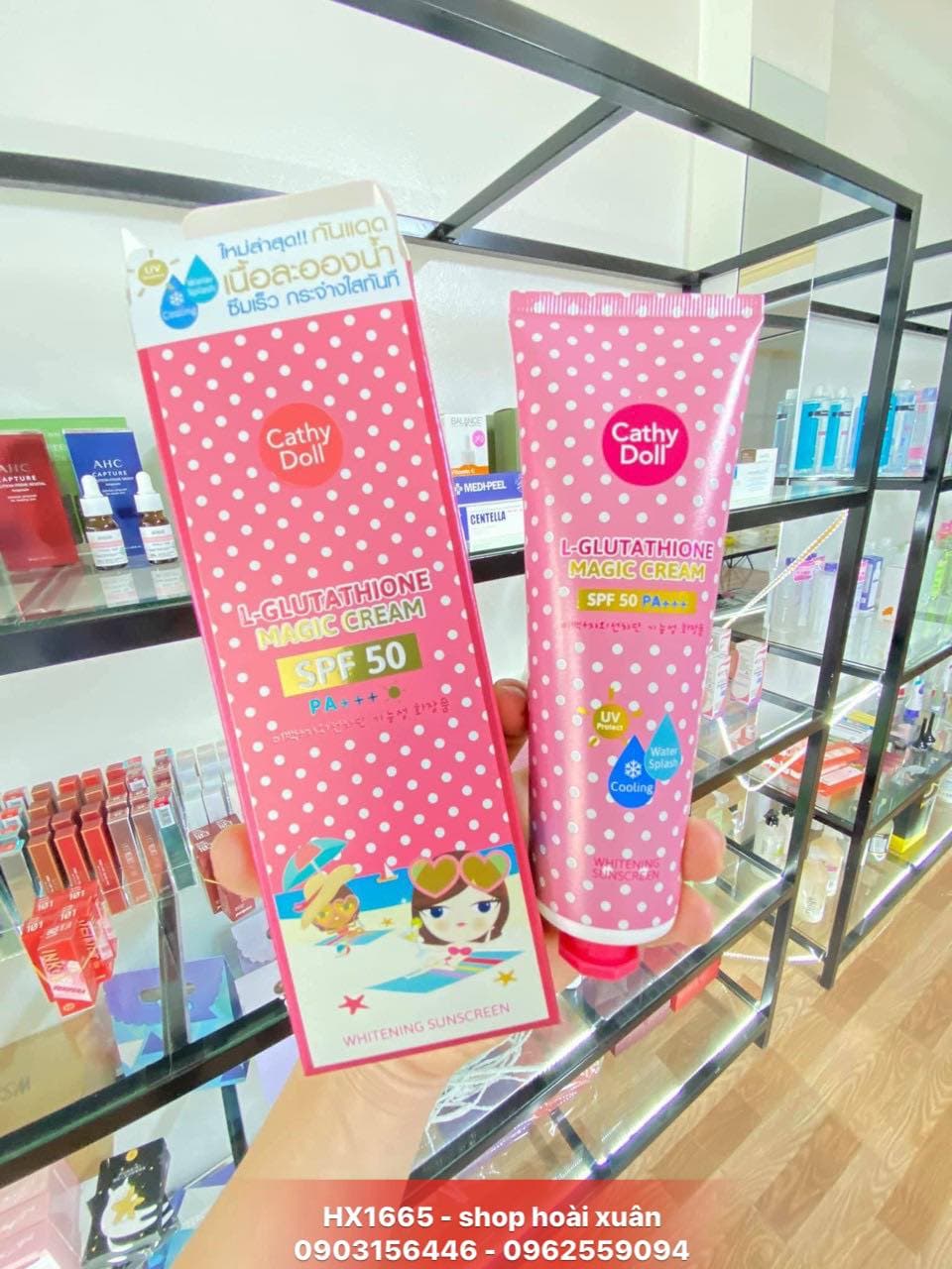 [HCM]Kem Chống Nắng trắng da hơi sương Cathy Doll whitening sunscreen spf50 mát lạnh và trắng mịn - HX1665