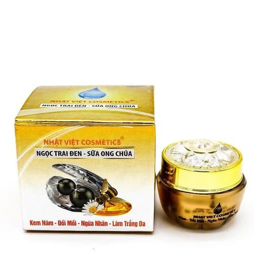[12g] Kem dưỡng da mặt- se khít lỗ chân lông V5 NGỌC TRAI ĐEN - Mỹ phẩm Hà Linh