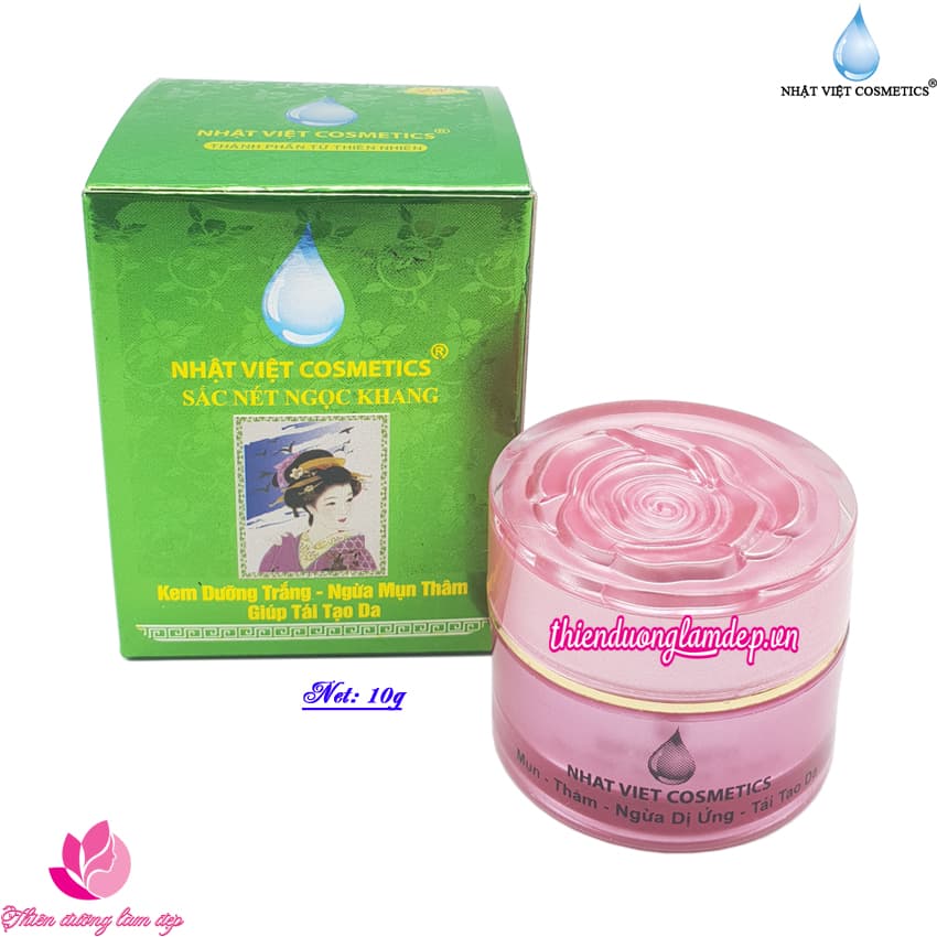 [HCM]Kem dưỡng trắng ngừa mụn thâm giúp tái tạo da KEM SẮC NÉT NGỌC KHANG (10g)