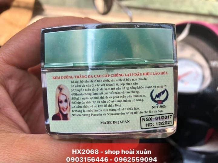 [HCM]Kem dưỡng trắng da cao cấp chống lại 9 dấu hiệu lão hoá cô gái tóc thẳng - kem sâm nhật bản - HX2068