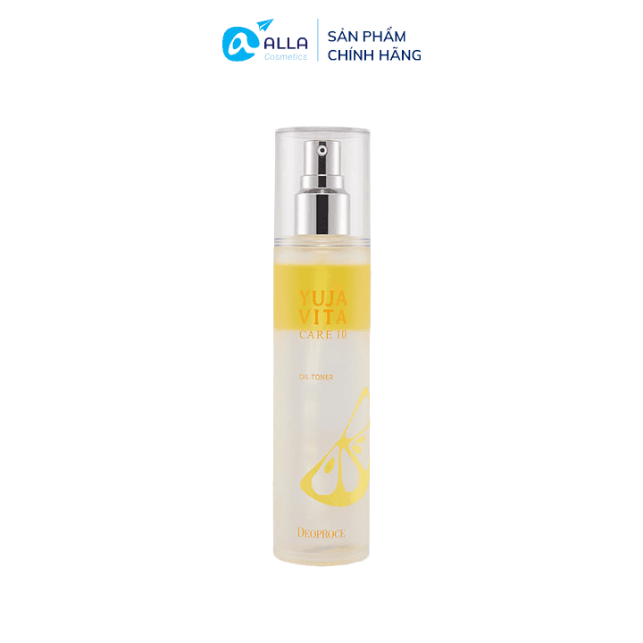 [HCM]Nước cân bằng Dưỡng trắng da Chiết xuất Thanh yên Deoproce Yuja Vita Care 10 Oil Toner 120ml