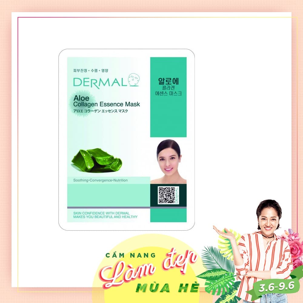 Mặt nạ dưỡng da Dermal tinh chất lô hội 23g
