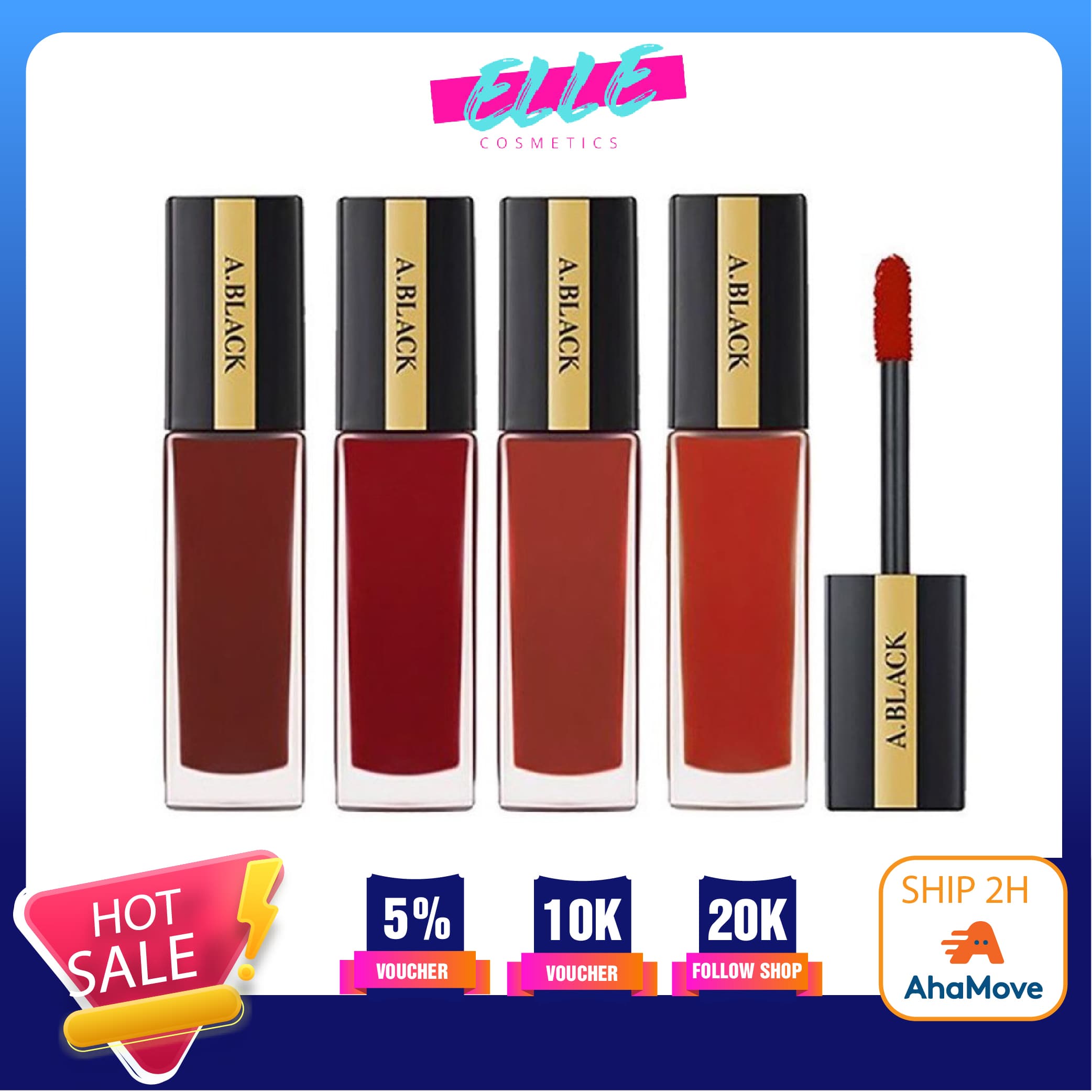 [HCM]Son kem lì mịn A.Black Artistic Velvet Tint cao cấp