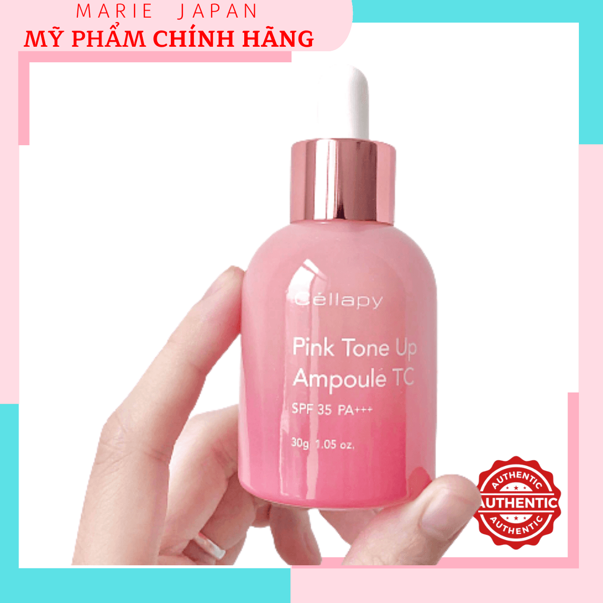 [HCM]Tinh Chất Dưỡng Trắng Da Chống Nắng Nâng Tông Cellapy Tone Up Ampoule SPF35 PA+++ 30g