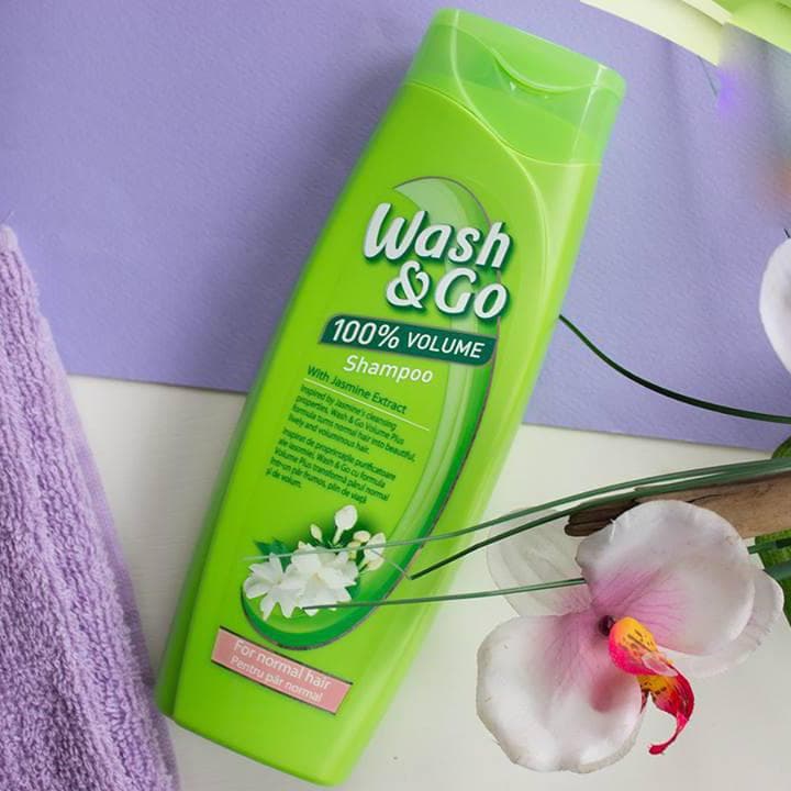 Dầu gội hoa nhài Wash&Go Shampoo Jasmine Extract 400ml