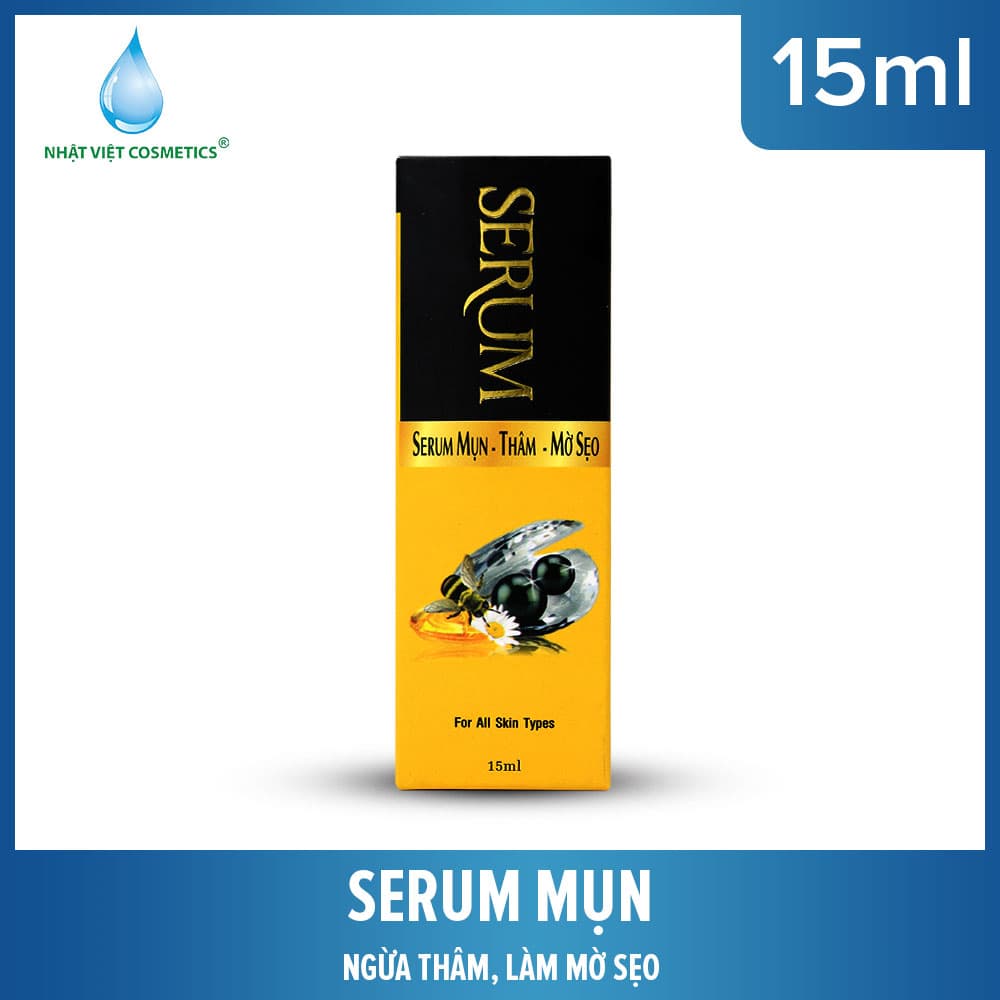 [15ml] Serum mụn- thâm- mờ sẹo  NGỌC TRAI ĐEN - Mỹ phẩm Hà Linh
