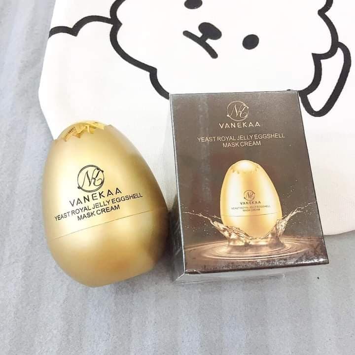 Mặt nạ quả trứng dưỡng da căng bóng vanekaa yeast royal jelly egg shell mask cream