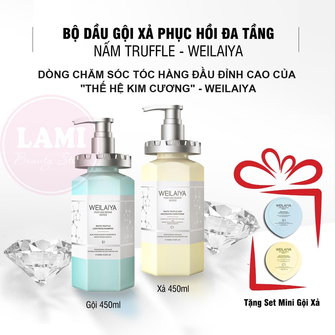 BỘ DẦU GỘI XẢ PHỤC HỒI ĐA TẦNG NẤM TRUFFLE WEILAIYA