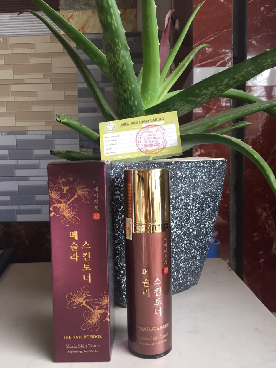 Nước hoa hồng ngừa nám The nature Book Mesla Skin toner